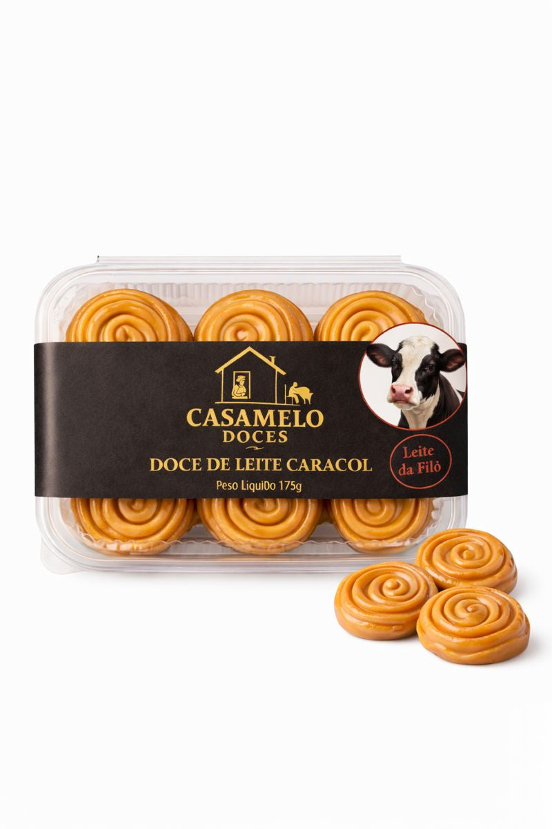 Doce de leite caracol da Filó